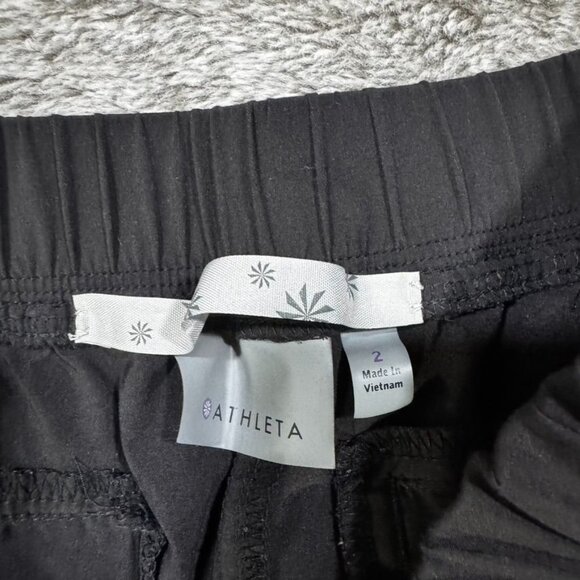 Athleta Aspire Ankle Pant Sz 2 Black - Picture 6 of 8